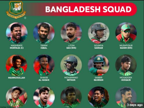 bangladesh world cup squad 2019